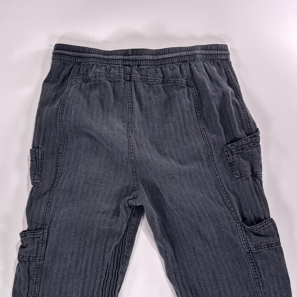 Free People Women The Good Utility Cargo Pants Linen M - Picture 4 of 14